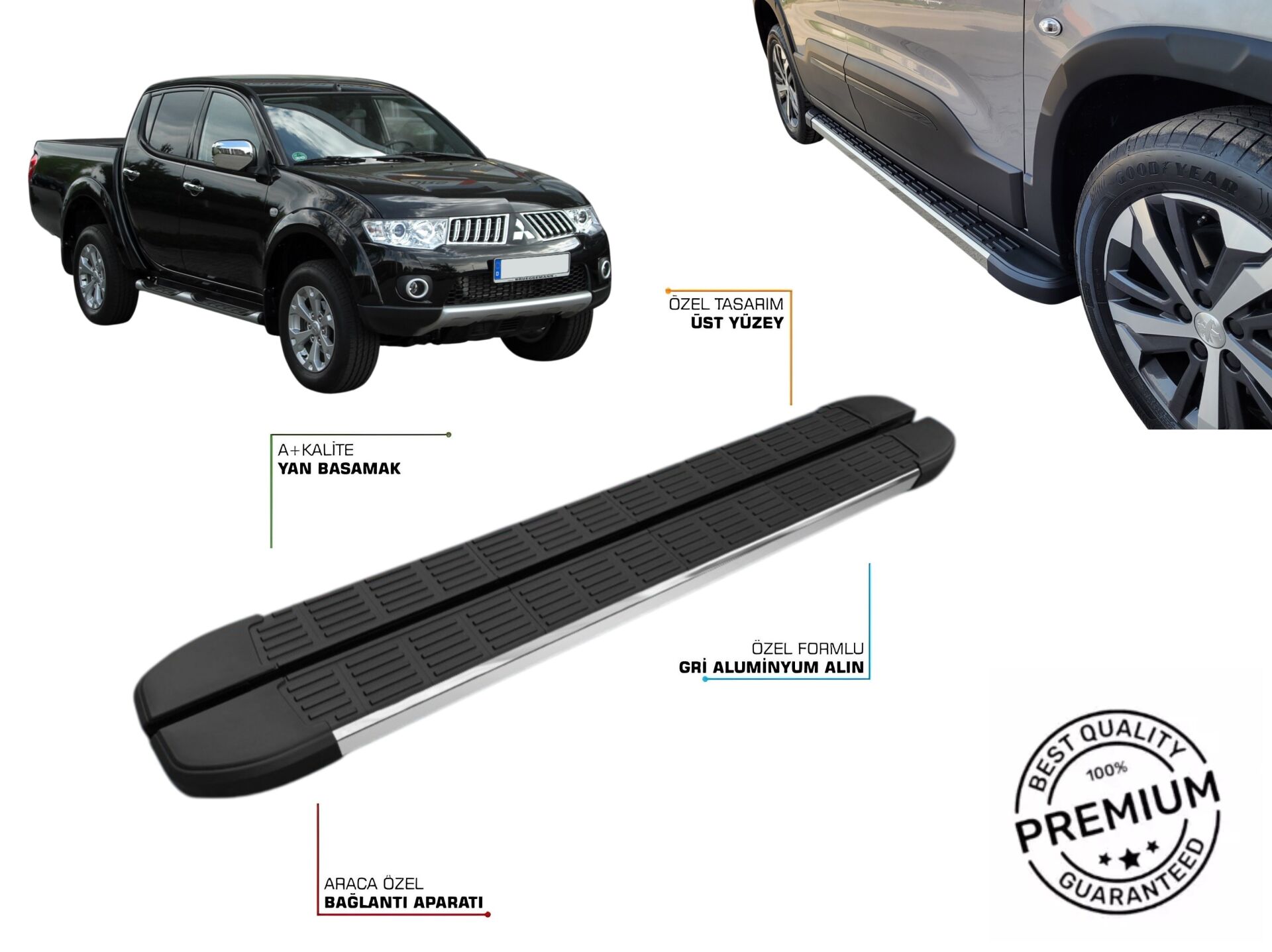 MITSUBISHI L200 YAN BASAMAK 2006 2007 2008 2009 2010 2011 2012 2013 2014 2015