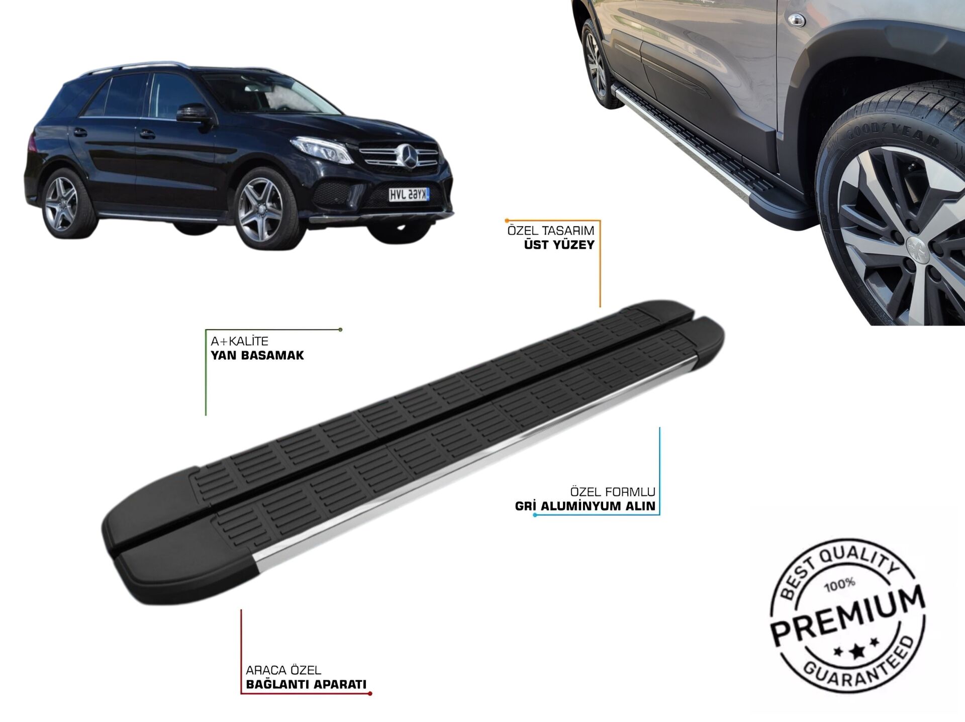 MERCEDES-BENZ GLE YAN BASAMAK 2011 2012 2013 2014 2015 2016 2017 2018 2019