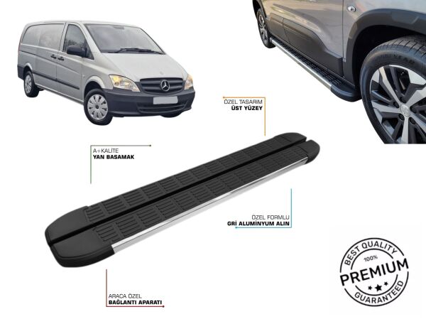 MERCEDES-BENZ VITO W639 UZUN ŞASE YAN BASAMAK 2004 2005 2006 2007 2008 2009 2010 2011 2012 2013 2014