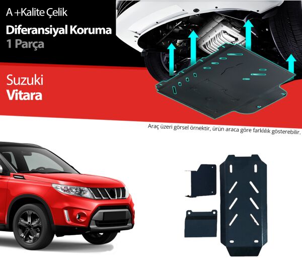 Suzuki Vitara Çelik Diferansiyel Koruma 2019 2020 2021 2022 2023 2024