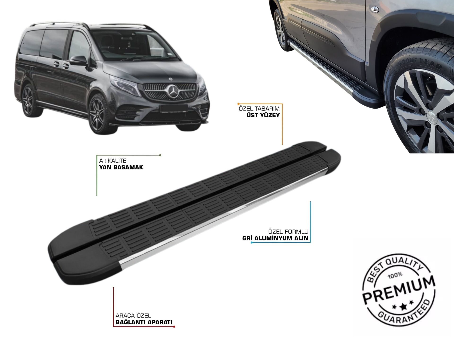 MERCEDES-BENZ VITO W447 K.Ş. YAN BASAMAK 2014 2015 2016 2017 2018 2019 2020 2021 2022