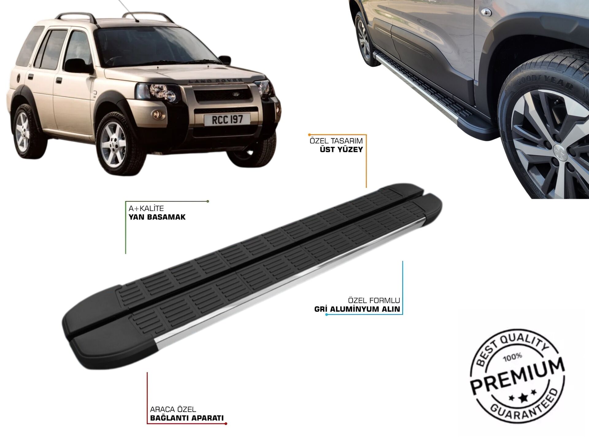 LAND ROVER FREELANDER YAN BASAMAK 1998 1999 2000 2001 2002 2003 2004 2005 2006