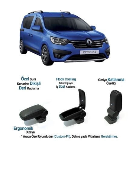 RENAULT EXPRESS İLE UYUMLU VİDASIZ KOLÇAK KOL DAYAMA 2021 2022 2023 2024 2025 2026 2027