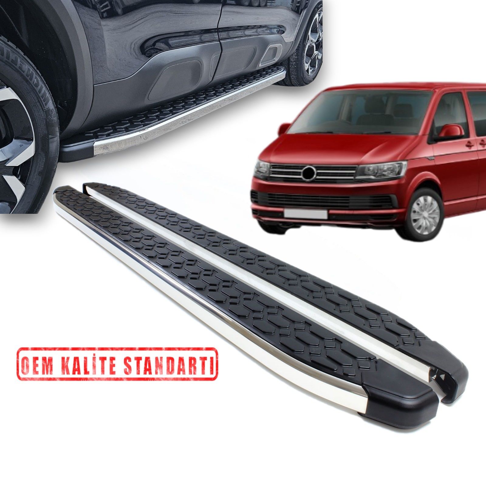 T6 TRANSPORTER 2015 2016 2017 2018 2019 2020 2021 2022 2023 ARACA ÖZEL BLACKLİNE YAN BASAMAK