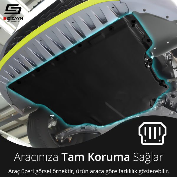 Peugeot 308 Çelik Karter Muhafaza Koruma 2013 2014 2015 2016 2017 2018 2019