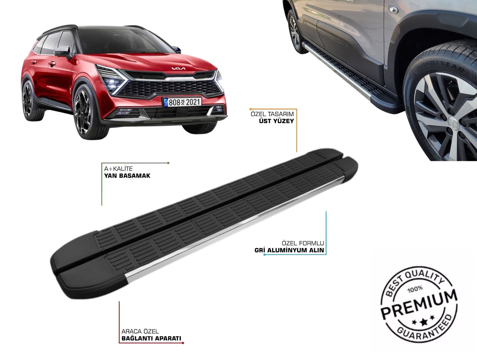 KIA SPORTAGE 5 2021 2022 2023 ARACA ÖZEL YAN BASAMAK