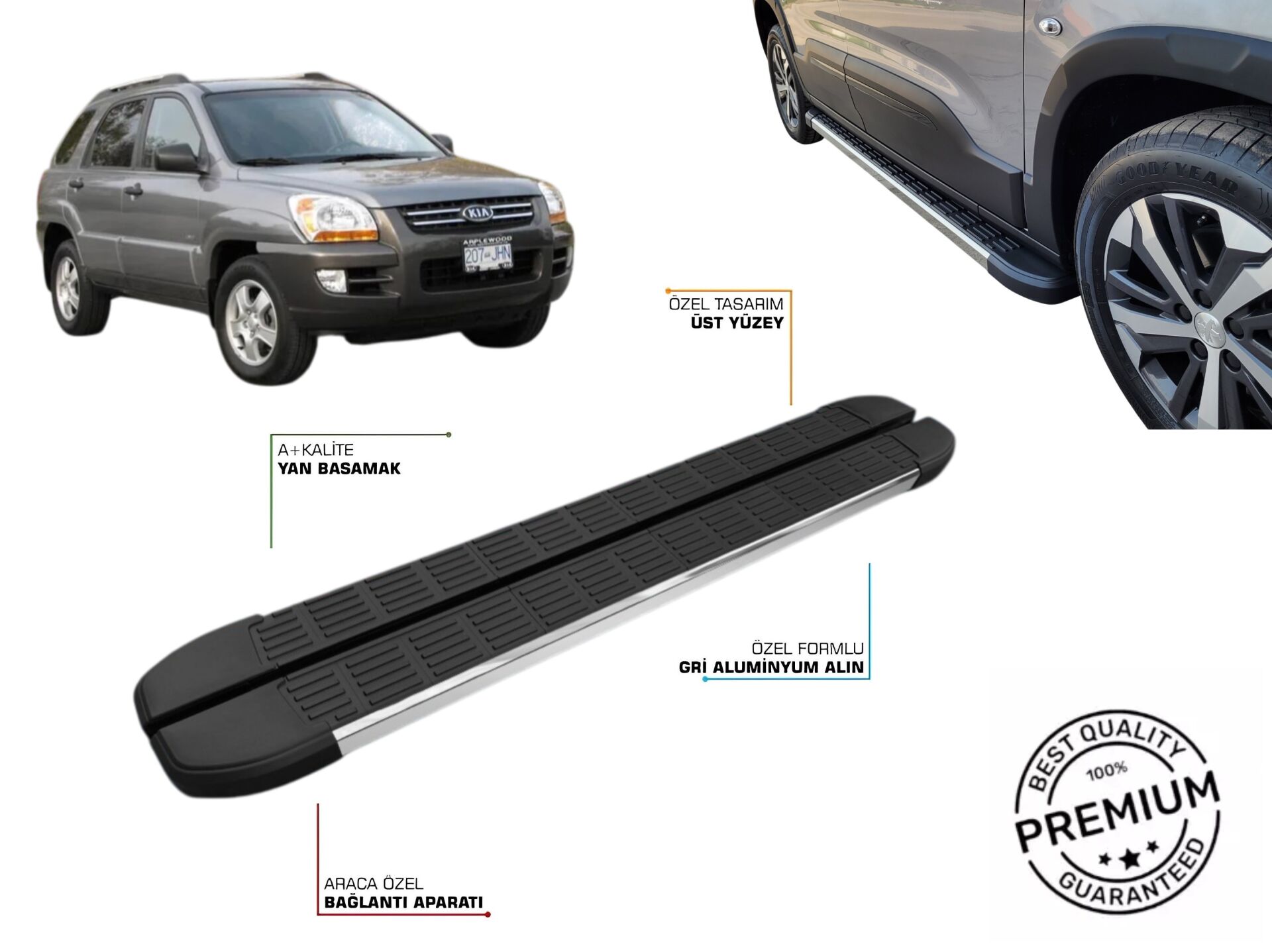 KIA SPORTAGE YAN BASAMAK 2002 2003 2004 2005 2006 2007 2008 2009