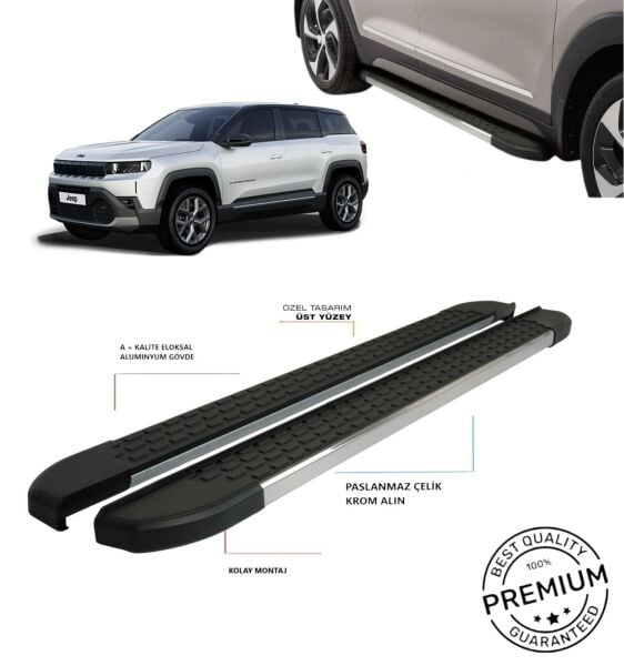 JEEP COMPASS 3 İLE UYUMLU YAN BASAMAK KORUMA 2025 2026 2027 2028