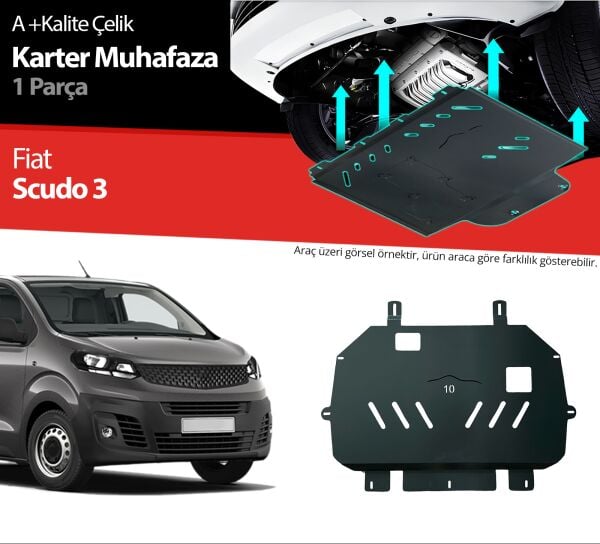 Fiat Scudo Çelik Karter Muhafaza Koruma 2020 2021 2022 2023 2024