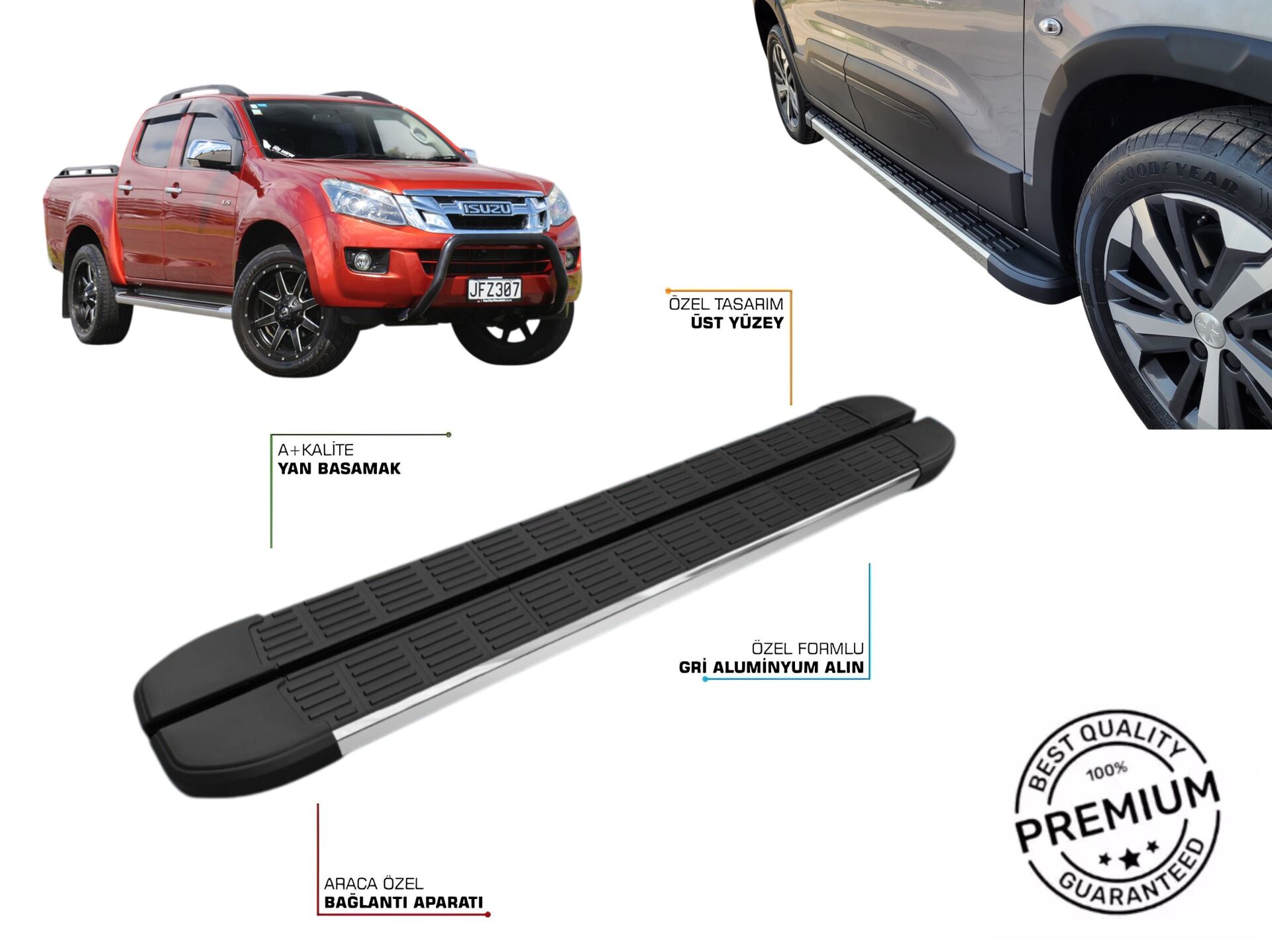 ISUZU D-MAX YAN BASAMAK 2012 2013 2014 2015 2016 2017 2018 2019
