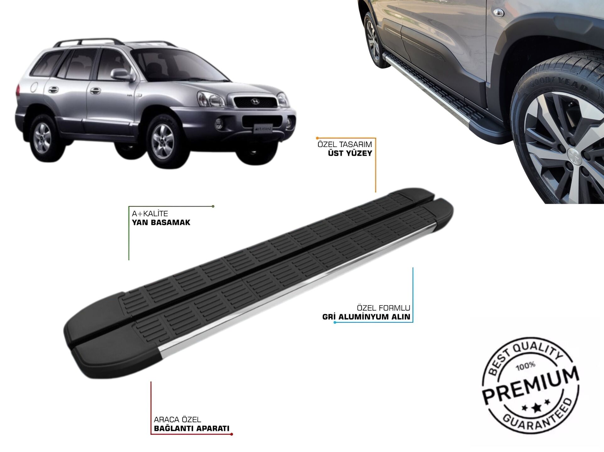 HYUNDAI SANTA FE YAN BASAMAK 2000 2001 2002 2003 2004 2005 2006