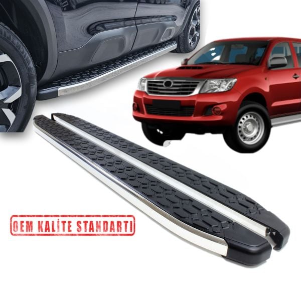 HILUX 2006 2007 2008 2009 2010 2011 2012 2013 2014 2015 ARACA ÖZEL BLACKLİNE YAN BASAMAK