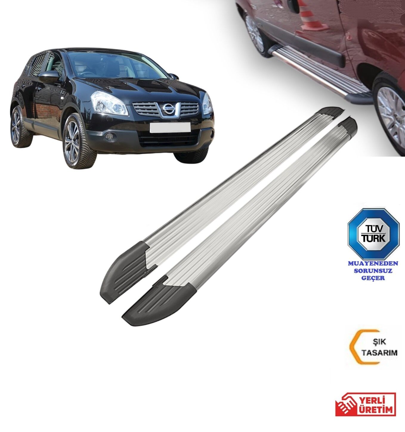 NİSSAN QASHQAİ ARACA ÖZEL YAN BASAMAK 2007 2008 2009 2010 2011 2012 2013