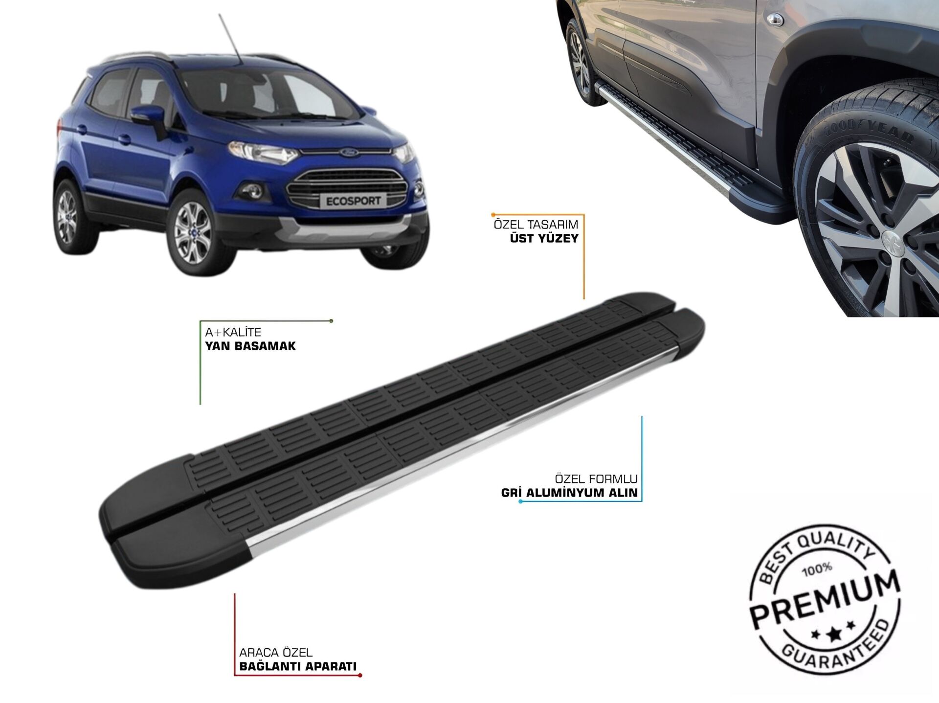 FORD ECO SPORT 2 YAN BASAMAK 2013 2014 2015 2016 2017 2018 2019 2020 2021 2022 2023 2024