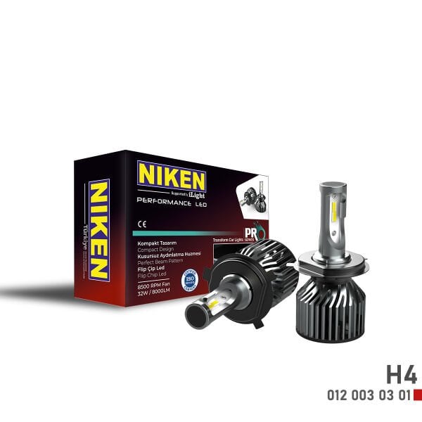 NİKEN PRO LED XENON BEYAZ FAR AMPÜLÜ ZENON H1 H3 H4 H6 H10 H11 HB3 905 HB4 9006